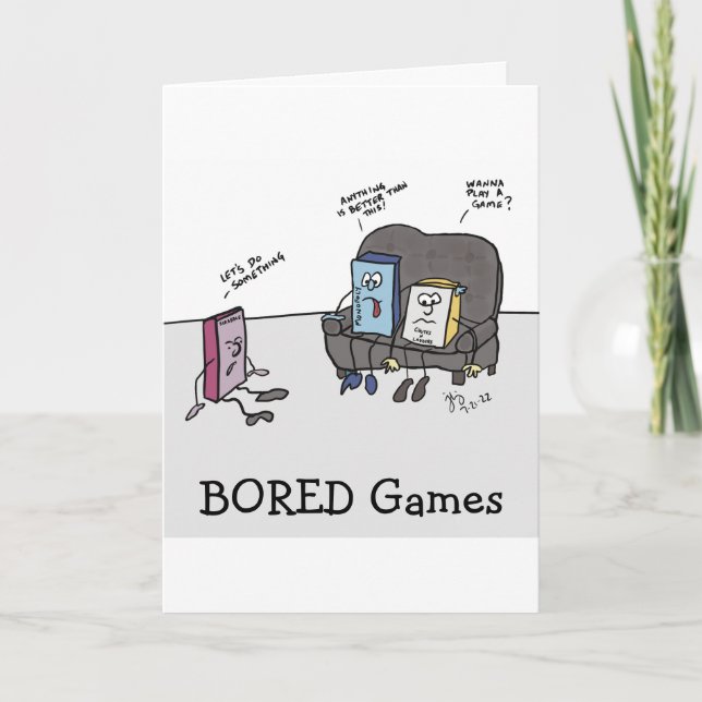 Bored Games greeting card (Front)