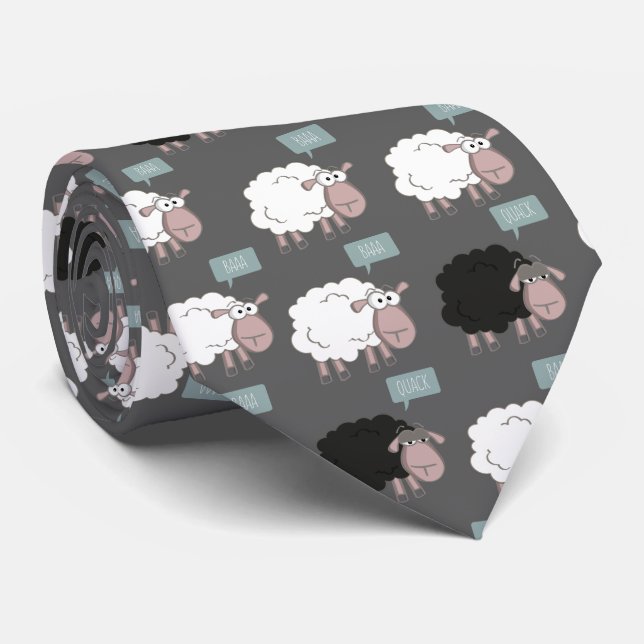 Bored Sheep Tie (Rolled)