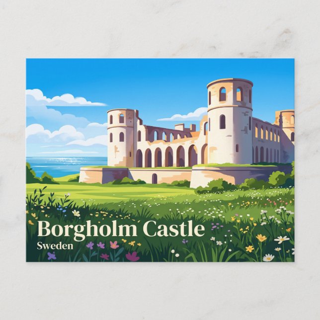 Borgholm Castle Sweden Postcard (Front)