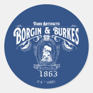 BORGIN & BURKES™ Dark Artifacts Store Graphic Classic Round Sticker