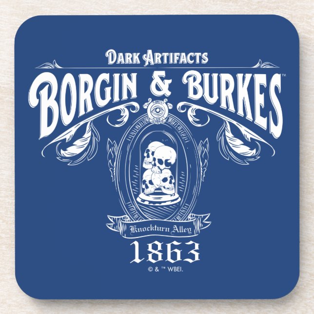 BORGIN & BURKES™ Dark Artifacts Store Graphic Coaster (Front)