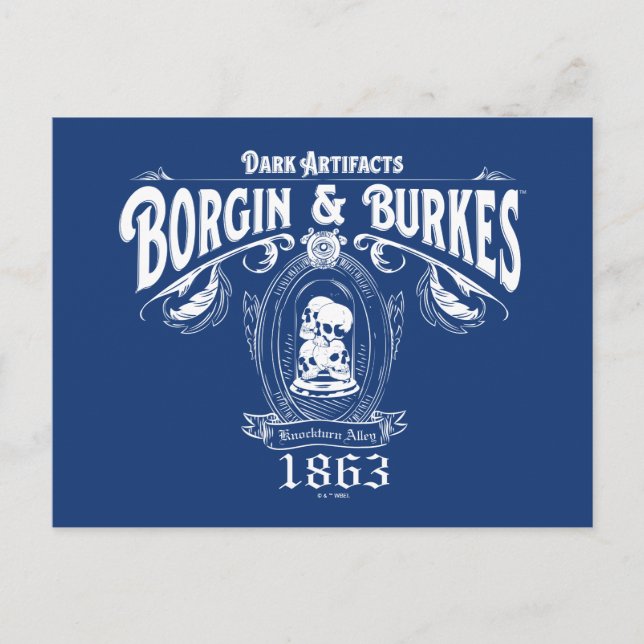 BORGIN & BURKES™ Dark Artifacts Store Graphic Postcard (Front)