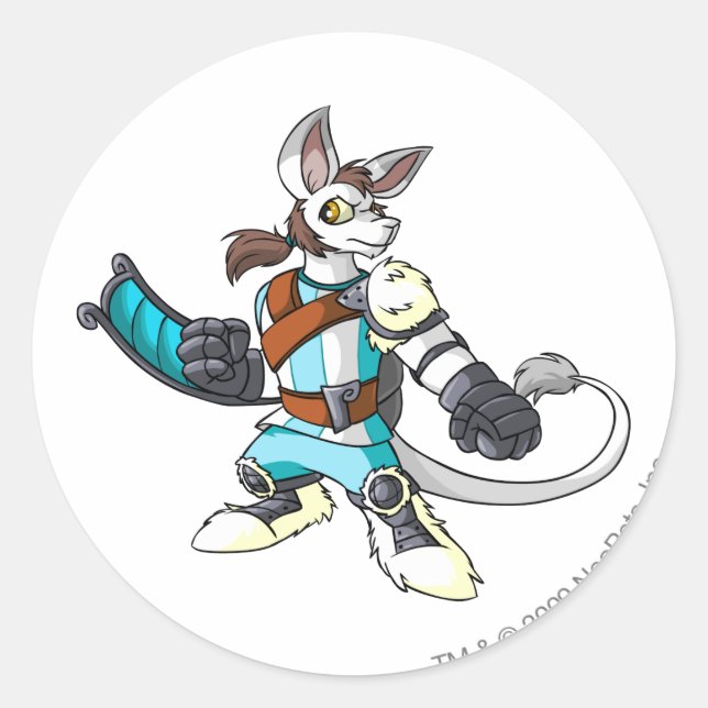 Bori Terror Mountain Player Classic Round Sticker (Front)