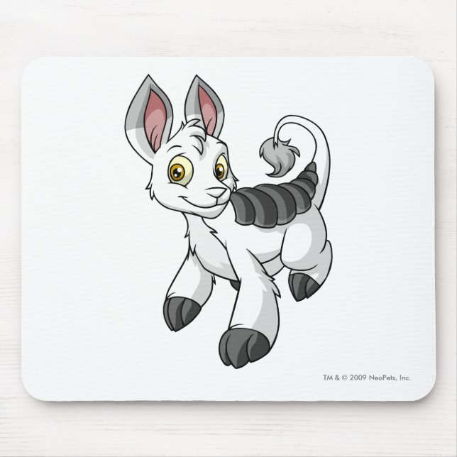 Bori White Mouse Pad (Front)