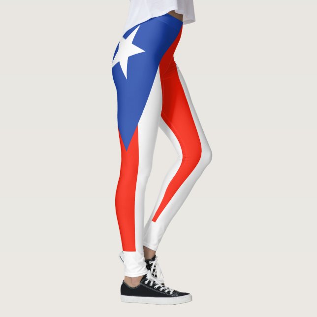 Boricua Bandera 4Carmen Leggings (Right)