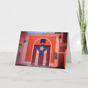 Boricua Culture - Old San Juan, Puerto Rico Street Thank You Card