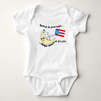  Boricua en la Luna Baby Bodysuit