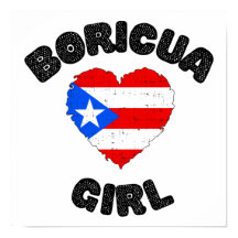Boricua Girl Porto Rico Cute Poster