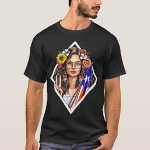 Boricua Puerto Rico Girl T-Shirt