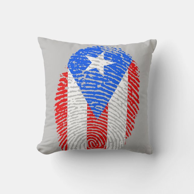 Boricua Throw Pillow (Front)