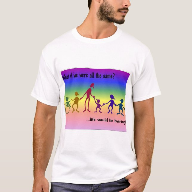 Boring Life- rainbow T-Shirt (Front)