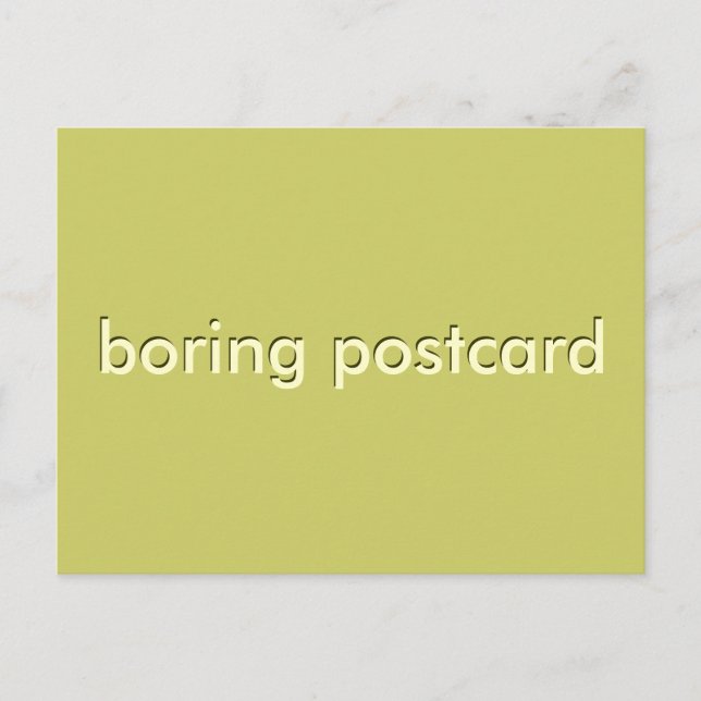 boring postcard (Front)