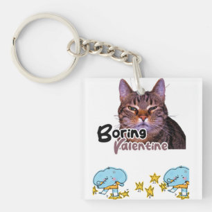 Boring Valentine Keychain