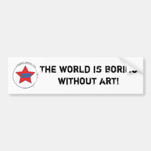 Boring World Bumper Sticker