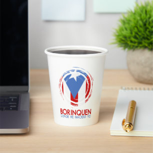 Borinquen, La Borinquena, Puerto Rico Paper Cup