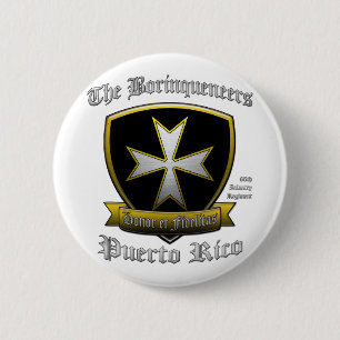 Borinqueneers 2 Inch Round Button