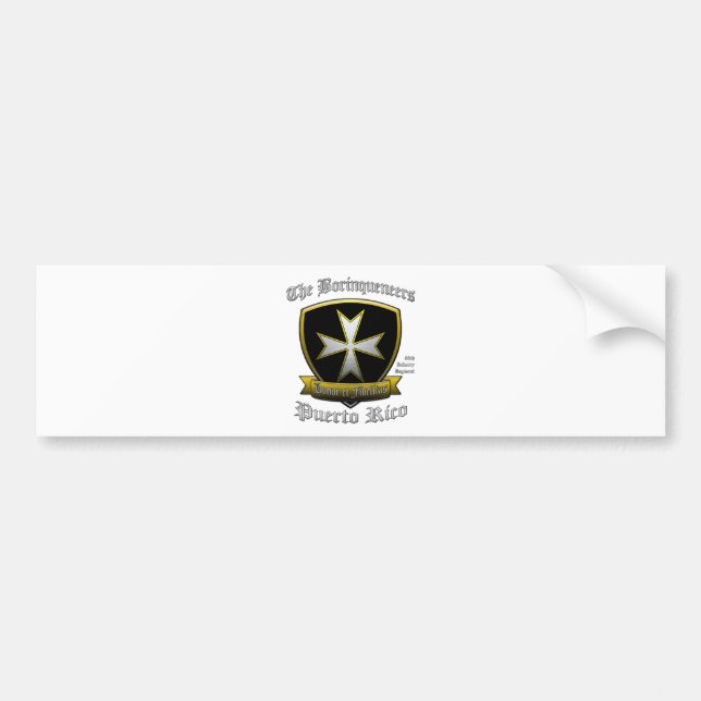 Borinqueneers Bumper Sticker (Front)