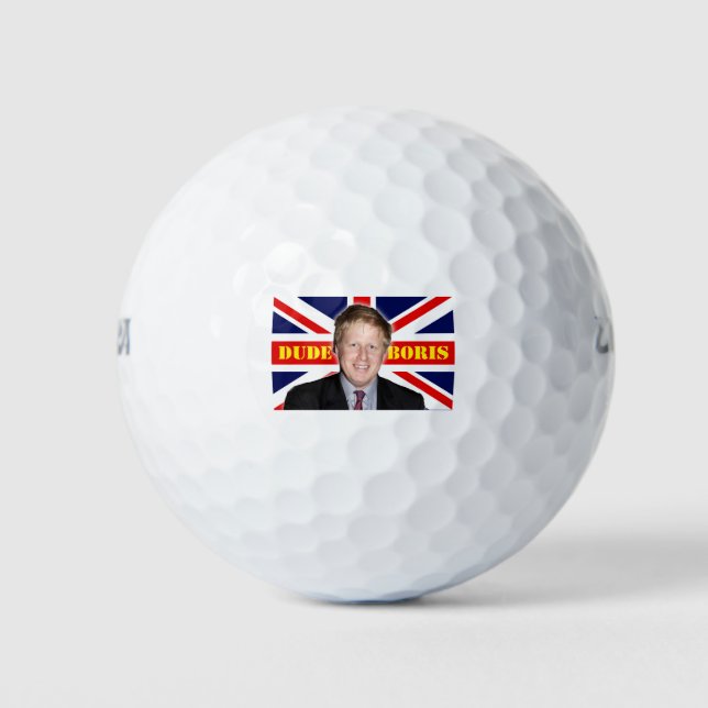 Boris Johnson DUDE Golf Balls (Front)