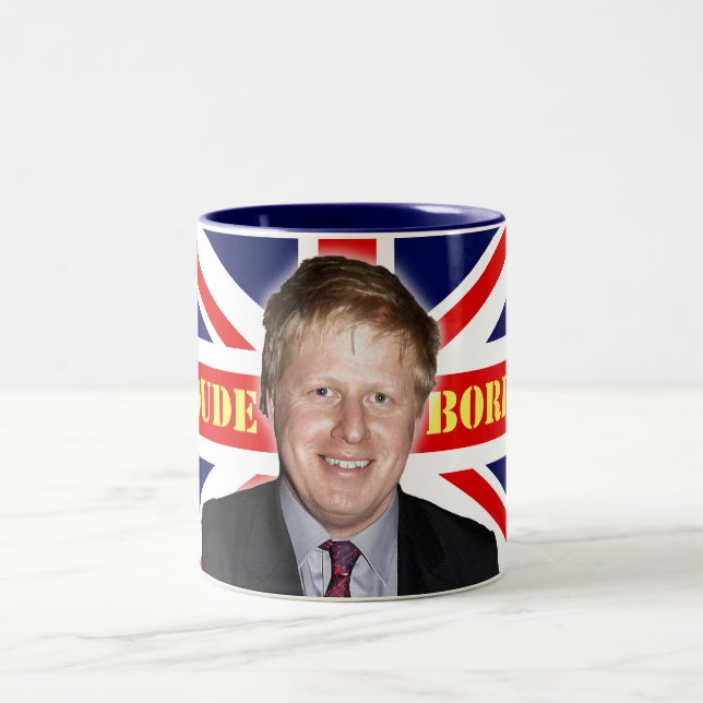 Boris Johnson DUDE Two-Tone Coffee Mug (Center)