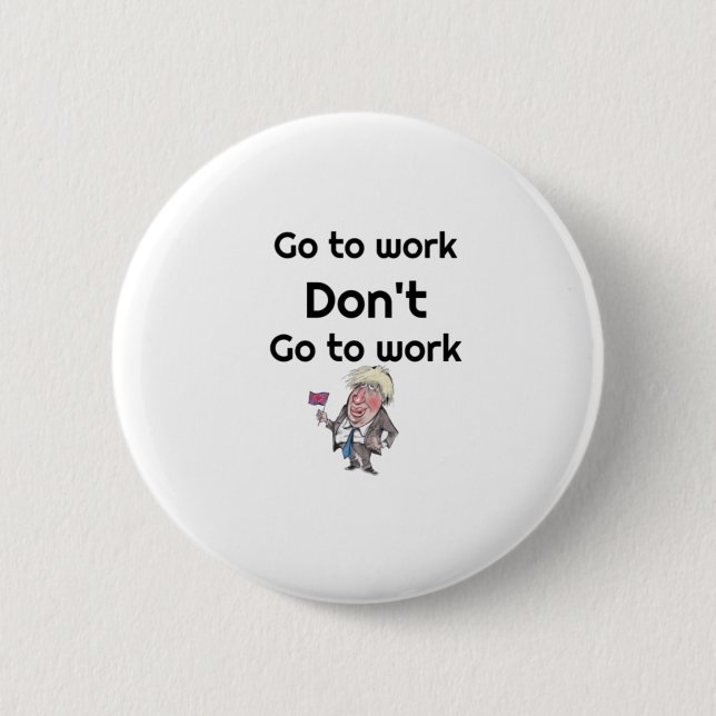 Boris Speech 2 Inch Round Button (Front)
