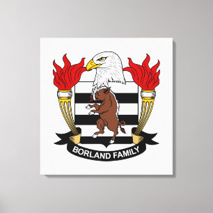 Borland Family Crest Canvas Print