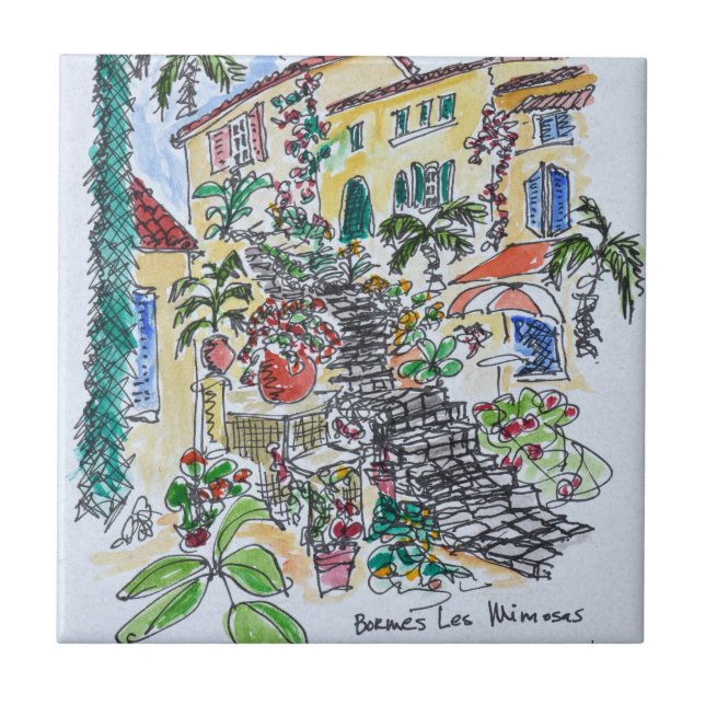 Bormes-les-Mimosas | Provence-alpes-cote d'azur Tile (Front)