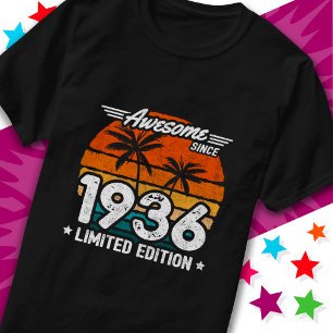 Born 1936 Limited Edition Retro Awesome Since 1936 T-Shirt