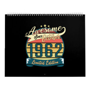 Born 1962 October Limited Calendar