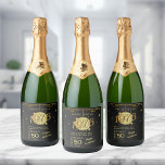 Born 1976 50th  birthday party black bottle label<br><div class="desc">Check out this fabulous,  funny bright black and gold born in 1976 50th birthday party beer label,  starring a golden disco ball! You can jazz it up by adding a slogan and tweaking the gold text options to match your style. Let the party begin!</div>