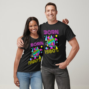 Born 1980's Retro 80"s Cassette Tape T-Shirt
