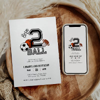 Born 2 Ball Sports Theme Boy’s 2nd Birthday Party