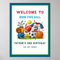 Born 2 Ball – Sports Theme Boy’s 2nd Birthday 