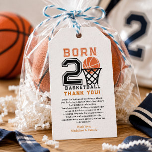 Born 2 Baseball Sports Theme Boy’s 2nd Birthday Gift Tags