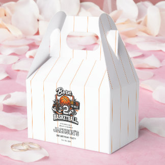 Born 2 Basketball | Sports Themed 2nd Birthday Favor Box