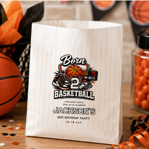 Born 2 Basketball Sports Themed 2nd Birthday Favour Bag