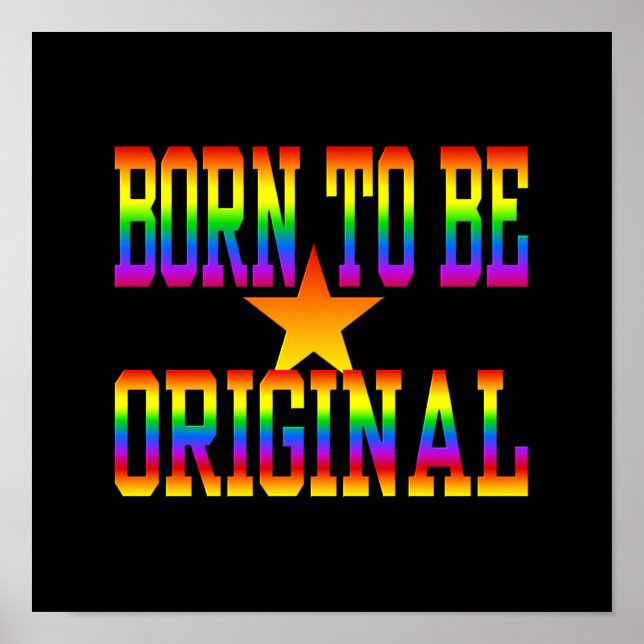 Born 2 Be Original poster, customize Poster (Front)