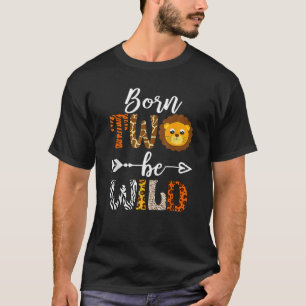Born 2 Be Wild Birthday Decorations Girl Boy Baby T-Shirt