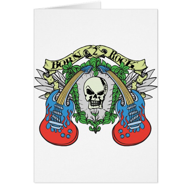 Born 2 Rock Skull (Front)