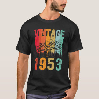 Born 70th Bday Mens Vintage 1953 70 Year Old Birth T-Shirt