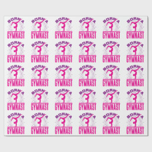 Born a Gymnast Gymnastics Lover Wrapping Paper