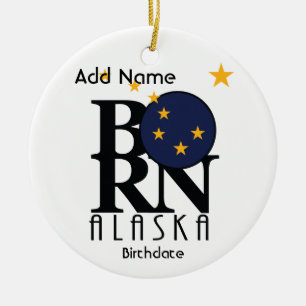 BORN Alaska Ceramic Ornament