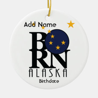 BORN Alaska Ceramic Ornament