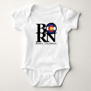 BORN Aspen Colorado Baby One Piece Bodysuit