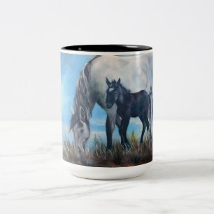"Born At Dawn" Wild Horse Coffee Mug