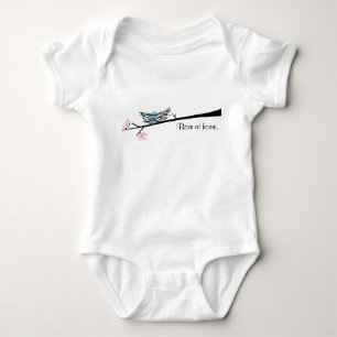 Born At Home Bird Nest Baby Bodysuit