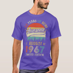 Born August 1967 55th Birthday Made In 1967 55 Yea T-Shirt