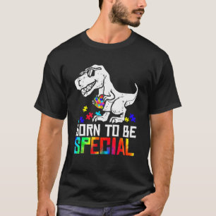 Born Be Special Trex Dino Autism Awareness Toddler T-Shirt