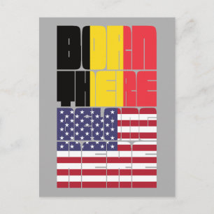 Born Belgium Belong American Postcard