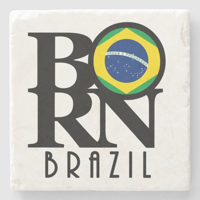 BORN Brazil Stone Coaster (Front)