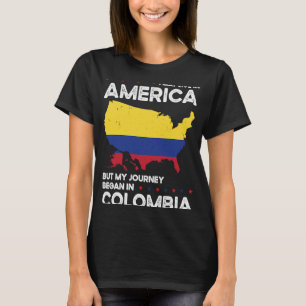 Born Colombian Colombia American USA Citizenship T-Shirt